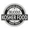 Premium quality delicious kosher food made fresh badge stamp