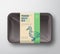Premium Quality Duck Pack. Abstract Vector Poultry Plastic Tray Container with Cellophane Cover. Packaging Design Label