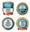 Premium quality golden shields and labels