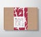 Premium Quality Lamb Fillet Craft Cardboard Box. Abstract Vector Meat Paper Container with Label Cover. Packaging Design
