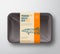 Premium Quality Pike. Abstract Vector Fish Plastic Tray with Cellophane Cover Packaging Design Label. Modern Typography