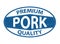 Premium quality pork dirty aged oval web rubber stamp icon