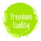 Premium quality products icon, goods package label