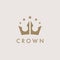 Premium royal crown logo icon
