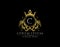 Premium Royal King C Letter Crest Gold Logo template