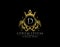 Premium Royal King D Letter Crest Gold Logo template