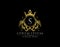Premium Royal King S Letter Crest Gold Logo template