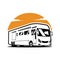 Premium RV motor home camper bus vector illustration isolated