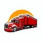 Premium Semi Truck 18 Wheeler Vector Illustration Isolated