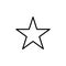 Premium star icon or logo in line style.