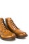 Premium Tanned Brogue Derby Boots Made of Calf Leather with Rubber Sole