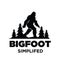 Premium vector logo icon illustration of Big foot yeti design