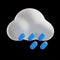 premium weather condition icon 3d rendering