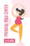 Prenatal yoga center advertising on the web banner