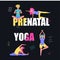 Prenatal yoga training square banner template