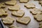 Preparation for baking the tasty milky biscuits