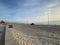 Preparation of the beaches for the Easter and Summer holidays. San Juan beach, Alicante, Spain