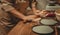 Preparation of dough for a cake