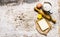 Preparation of the dough. Ingredients for the dough - Flour, eggs, butter with a rolling pin.