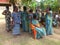 PREPARATION OF DRUM FESTIVAL IN VILLAGES LAGOON IN IVORY COAST