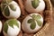 Preparation of Easter eggs for dyeing with onion skins