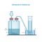 Preparation of Hydrogen Gas in Laboratory with the help of Zinc and Sulphuric acid