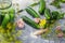 Preparation for pickling cucumbers. Preservation.