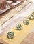 Preparation of Spinach and Ricotta Cheese Stuffed Ravioli