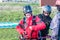 Preparation of tandem paraglider for the first flight