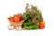 Preparation vegetables for salting