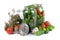 Preparation vegetables for salting