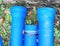 Prepared dedicated plastic blue Pipe with rubbery sealing inside