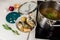 Preparing and boiling fish soup