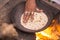 Preparing Chapati