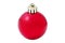 Preparing for Christmas and New Year. Red balloon isolate on white background