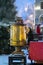 Preparing for Christmas. Samovar and New Year& x27;s decoration