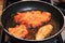 Preparing czech chicken schnitzel