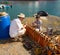 Preparing fireworks in the caribbean