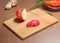 Preparing food Chopping board apple