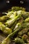 Preparing Green Padron Peppers in the Frying Pan