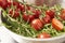 Preparing ingredients for cooking, cherry tomatoes in a
