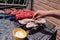 Preparing Meat on the Grill Before the BBQ