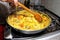 Preparing Paella - Spanish cuisine