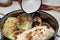 Preparing stuffed cabbage, Polish cuisine specialty.