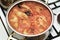 Preparing stuffed cabbage, Polish cuisine specialty.