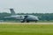 Preparing for takeoff military transport aircraft Antonov An-178.