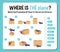 Preposition wordcard with plane and box