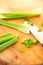 Prepping fresh celery