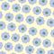 Preppy Blue Green Cute Hippie Flower Pattern