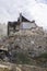 Prerov, Czech rep. October 31th 2017. Skodova street gypsy ghetto demolition. Old devastated derelict and half destroyed houses